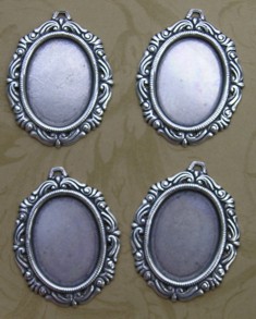 Victorian Antique Silver  Pendants 1